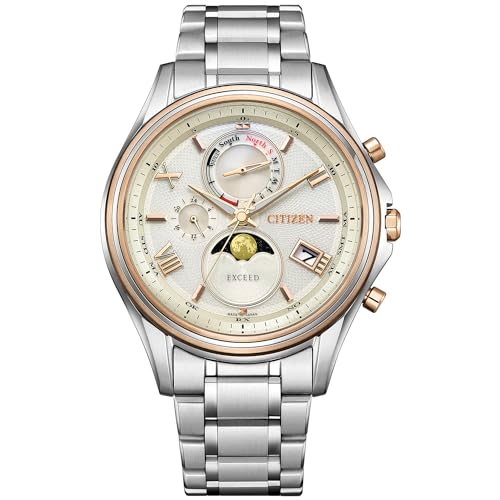 [Citizen] 腕時計 エクシード ムーンフェイズ ペアウォッチ 防水 電波ソーラー BY1026-65A メンズ シルバー